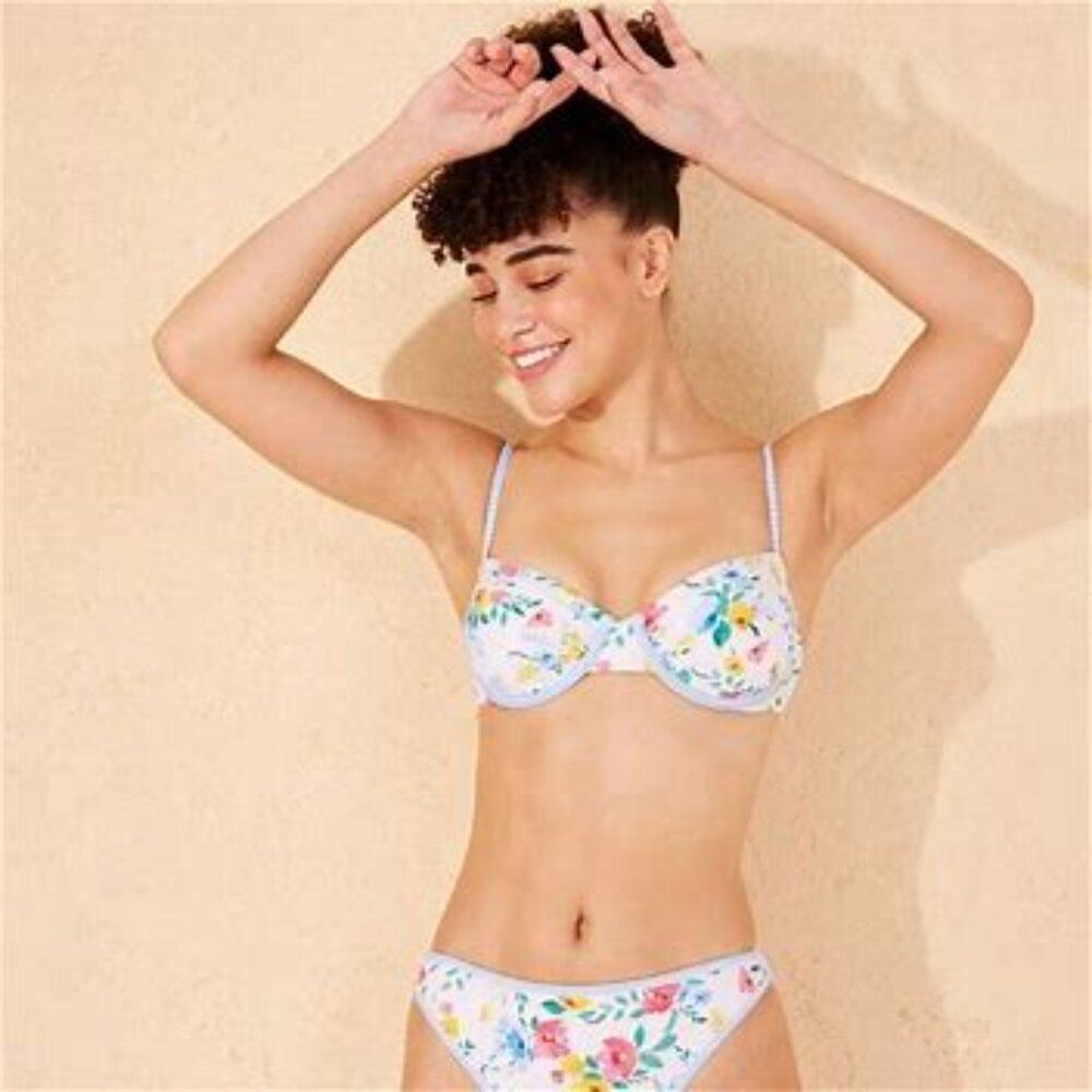 Wild Fable Contrast Binding Underwire Floral Multi Color NWT Size:  Large